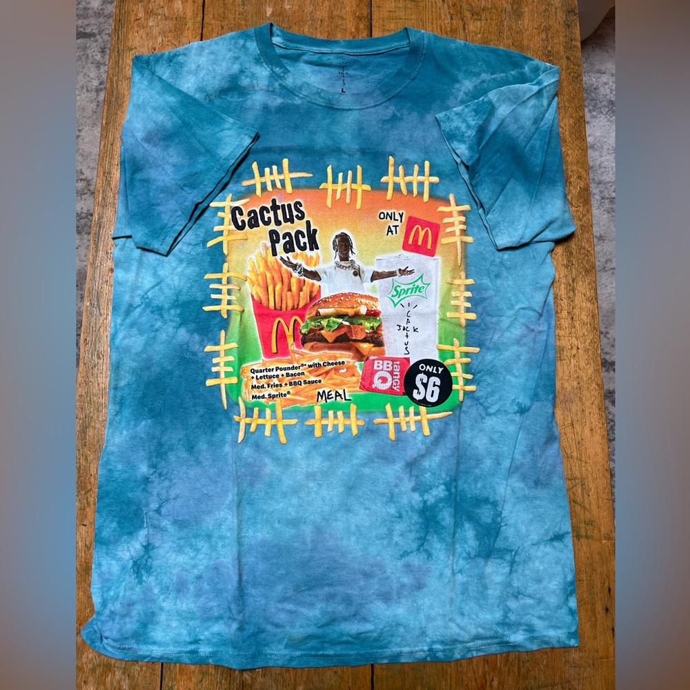 Travis Scott x McDonalds Vintage Bootleg Men’s Large Shirt